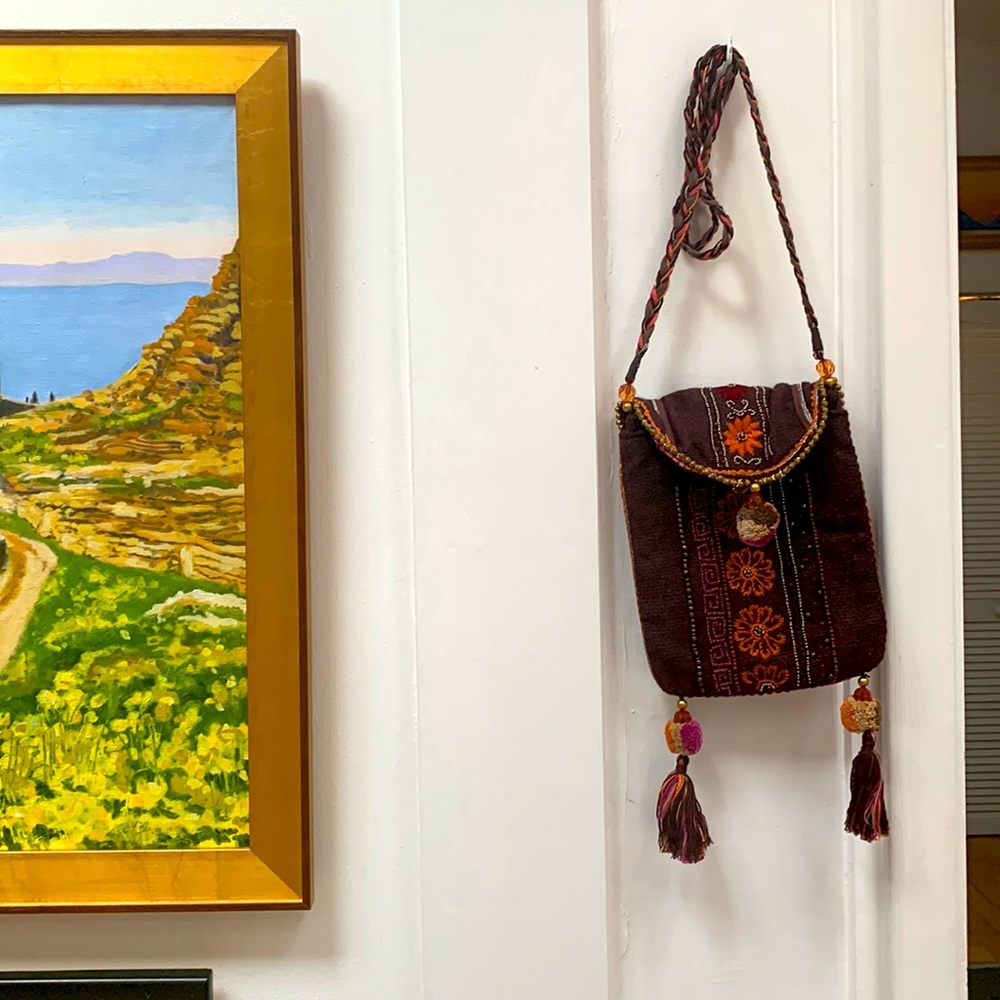 Christian Livingston small shoulder bag.